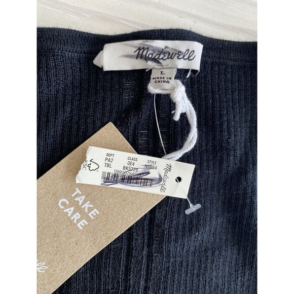 Madewell Merino Wool-Silk Blend Scoopneck Sweater NWT Size L Large - Picture 9 of 13